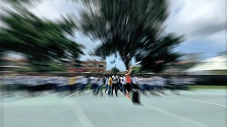 Atelier zumba au collège.